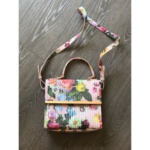 Ted Baker Fluno Floral Patent Leather Crossbody